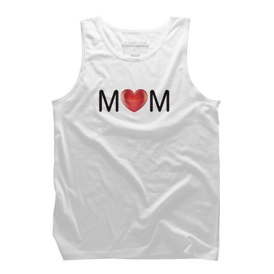 Men's Design By Humans Mom Heart Love By AmberDawn888 Tank Top