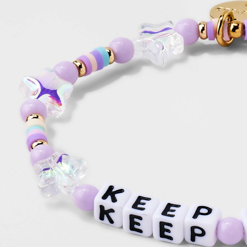 Little Words Project Keep Going Beaded Bracelet - Light Purple, 5 of 8
