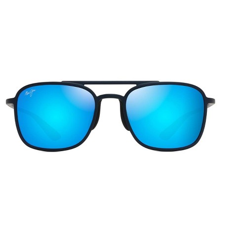 Maui Jim Keokea Aviator Sunglasses - Blue lenses with Blue frame