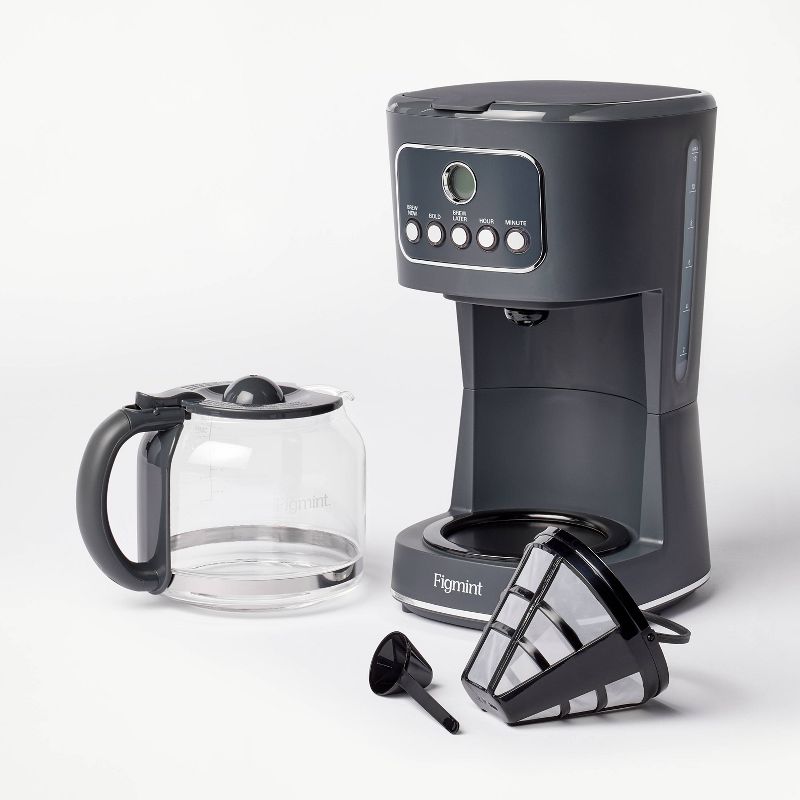 12 Cup Programmable Coffee Maker Gray - Figmint&#8482;, 3 of 9