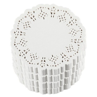 Juvale 1000-Pack White 4 Inch Paper Lace Doilies for Desserts, Weddings, Baby Showers, Table Decor