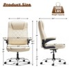 Rbied Ergonomic Executive Office Chair Home Desk Chair with Flip-Up Arms, 360° Rotation, Adjustable Backrest and Height - 3 of 4