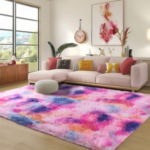 Area Rugs for Living Room Bedroom, Non-Slip Fluffy Soft Shag Carpet for Kids Home Dorm Decor - 1 of 4