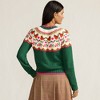 Lands' End Women's Lofty Birdseye Fair Isle Cardigan Sweater - 2 of 4