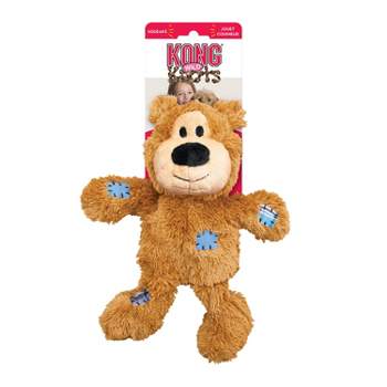 KONG Wild Knots Bear Dog Toy - Light Brown - M/L