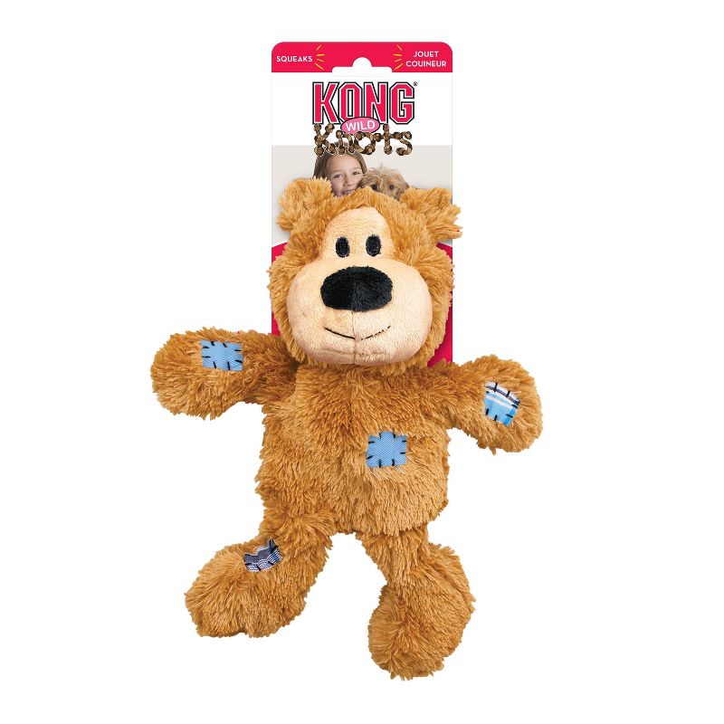 KONG Wild Knots Bear Dog Toy - Light Brown - M/L, 1 of 9