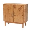 bali & pari Latika Wood Storage Cabinet Mappa Burl - 4 of 4
