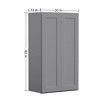 LOVMOR Wall-Mounted Bathroom Cabinet, Bathroom Cabinet Wall Mounted with Adjustable Shelves & Soft-Close Door - 3 of 4