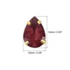Unique Bargains Glass Craft Embellishments Flat Back Four Claws Teardrop Gems 20 Pcs - 2 of 4