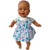 Doll Clothes Superstore Handmade Pink and Blue Butterfly Dress Fits Cabbage Patch Preemie and Newborn Dolls - 3 of 4
