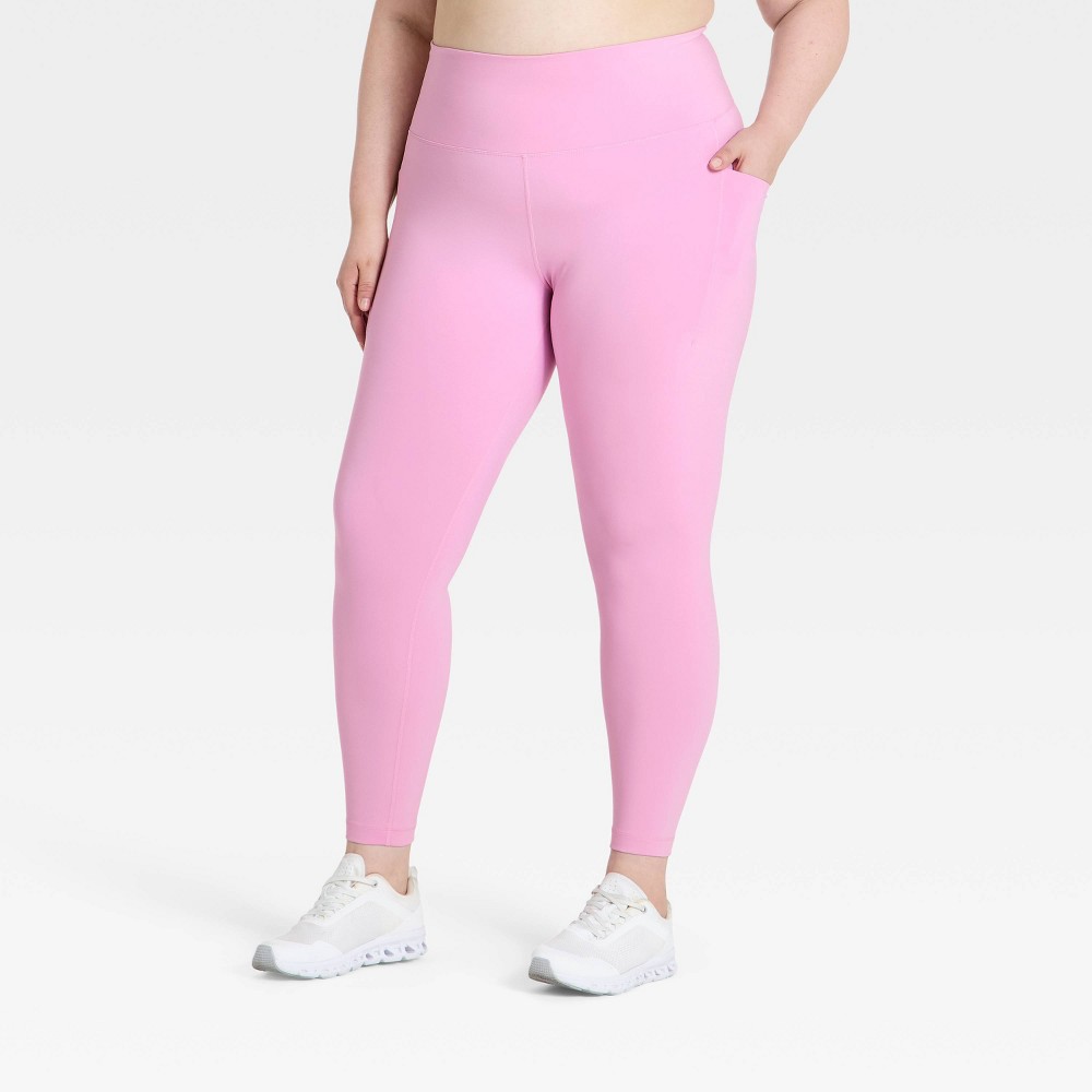 Women's Super Flex High-Rise 7/8 Pocketed Leggings - All In Motion™ Light Violet 4X