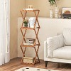 BRINJOY 4 Tier Folding Plant Stand, Bookshelf - 3 of 4