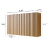Akoasm 41 Inch Narrow Bathroom Storage Cabinet Composed of 3 With Drawers And Shelves Used Combination Individually-Oak - 2 of 4