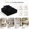 Oversized Modern Sleeper Sofa Chair with Plush Foam Support and Machine-Washable Pillows for Living Room -3irtyhousy - 3 of 4