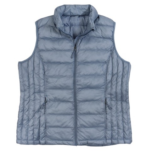 Женские жилеты Victory Outfitters Ladies’ Quilted Puffer Vest – Lightweight Insulated Outerwear for Women Blue S