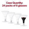 Smarty Had A Party 2 oz. Clear Plastic Mini Martini Shot Glasses - 192 pcs - 4 of 4
