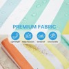Beach Bag,Waterproof Beach Tote Pool Bags for Women, Large Capacity Foldablefor Weekender Travel-Rainbow stripes - 2 of 4