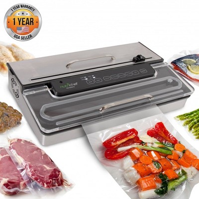 NutriChef Commercial Grade Vacuum Sealer Machine-400W Silver