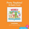 Big Dot of Happiness Tropical Christmas Napkins, Beach Santa Holiday Party, Funny Christmas Decor, White 3-Ply Paper Luncheon Dinner Napkins - 24 Ct - 4 of 4