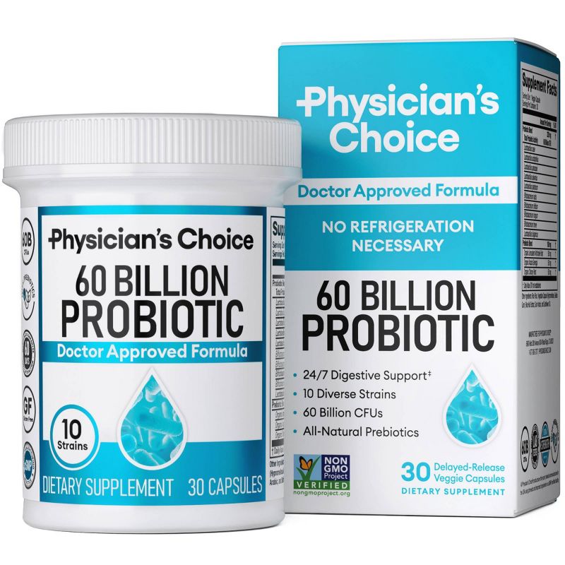 Physician's Choice 60 Billion Probiotic with Prebiotic Capsules, 1 of 12