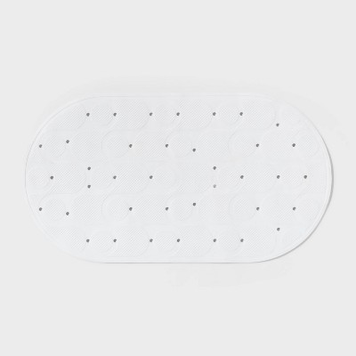 15"x27" Rounded Bath Mat White - Room Essentials™