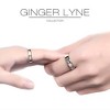 Forever Love 4 mm or 6mm Wedding Band Ring for Men or Women Two Tone Stainless Steel Ginger Lyne Collection - 4 of 4