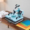 VEVOR Heat Press Machine, 12 x 15 inch, 2 in 1 Heat Transfer Machine with Hat Press, 360° Swing Away T-Shirt Pressing Machine, Green - 2 of 4