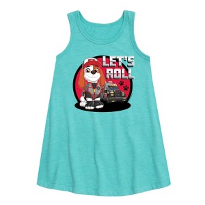 - Paw Patrol - Let's Roll Al Graphic Sleeveless Aline Dress - 1 of 4