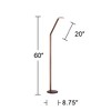 Possini Euro Design Magnum Modern Task Floor Lamp 61" Tall French Bronze Brown Metal LED Adjustable for Living Room Reading Bedroom Office House Home - 4 of 4