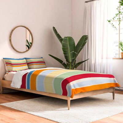 Deny Designs Avenie Modern Craft Roman Stripes Comforter and Sham Set
