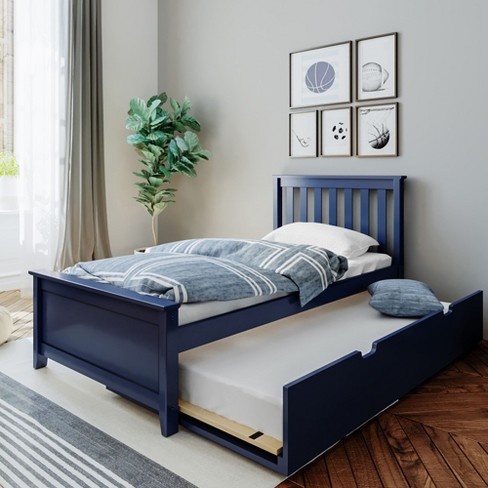 Max & Lily Twin-size Bed With Trundle, Blue : Target