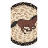 Earth Rugs Galloping Horse Round Coaster – Large 7" Rustic Western Table Accent - 3 of 3