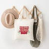 City Creek Prints Holly Jolly Babe Stacked Canvas Tote Bag - 15x16 - Natural - 2 of 2