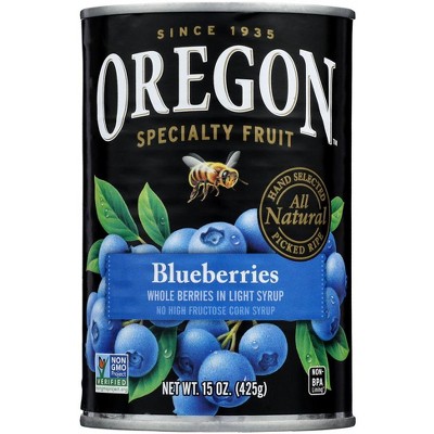 Oregon Blueberries in  Light Syrup - 8 pack, 15 oz
