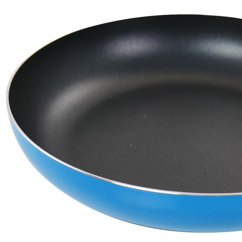 Gibson Home 2 Piece 10 inch and 8 inch Aluminum Frying Pan in Blue, 3 of 11