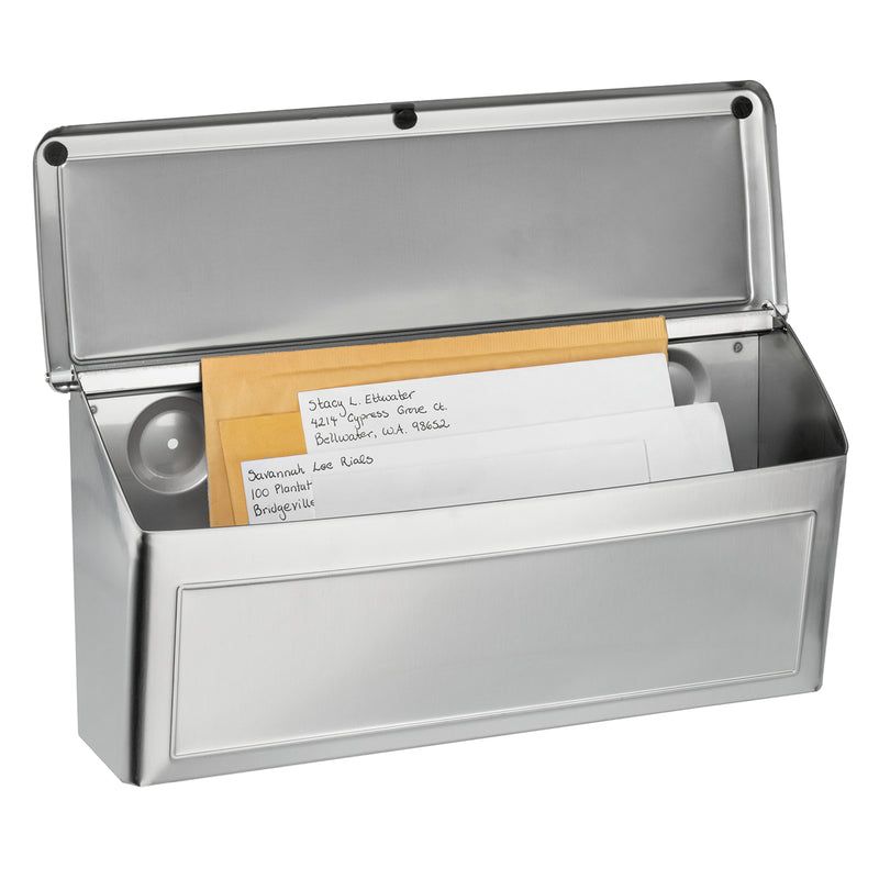 Architectural Mailboxes Venice Stainless Steel Wall Mount Silver Mailbox, 4 of 5