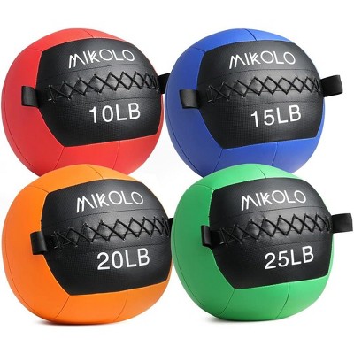 Medicine Ball, Wall Ball,Soft Medicine Ball Set,Slam Ball for Core Training, Strength Workouts -Multi-Weight 10lbs 20lbs Exercise Balls for Home Gym
