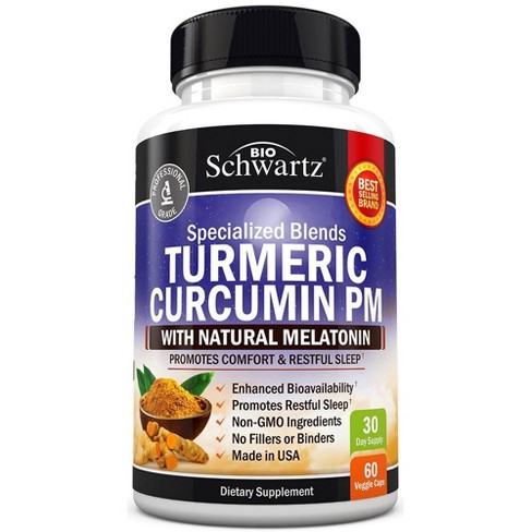 Turmeric Curcumin PM Capsules, Bioschwartz, 60ct - image 1 of 4