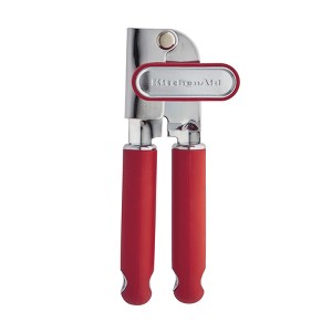 KitchenAid All Over Silicone Can Opener Red: Handheld Soft-Grip Manual Kitchen Utensil, Stainless Steel, Freestanding - 1 of 3