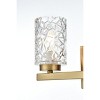 Elegant Lighting Cassie 14 inch Wall Sconce in Satin Gold - 4 of 4