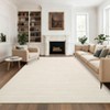 Modern Striped Area Rug for Bedroom Contemporary Minimalis Carpet Simple Solid Rugs - 2 of 4