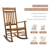 Kozyard High-Back Slat Rocking Chair Set – Solid Wood Rockers for Porch, Indoor, or Outdoor Use - 3 of 4