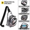 Wikineon Clear Bag for Stadium Events, Clear Backpack Purse for Women, Waterproof PVC Crossbody Fanny Pack for Concert - 4 of 4
