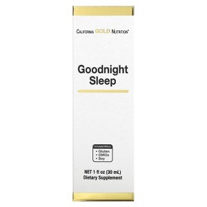 California Gold Nutrition Goodnight Sleep with Proprietary Blend of Fresh Milky Oat Seed, Fresh St. John's Wort Flowering Herb, Fresh Skullcap Herb - 1 of 3