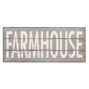 Stupell Industries Farmhouse Rustic Planked Design, 30" x 13" - 1 of 4