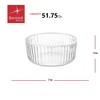 Bormioli Rocco Exclusiva Glass Serving Bowls, Set of 2 - Stackable Dishes for Chips, Hummus, Appetizers -Dishwasher Safe - 2 of 4