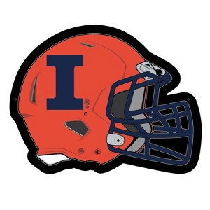 Evergreen Ultra-Thin Edgelight LED Wall Decor, Helmet, University of Illinois- 19.5 x 15 Inches Made In USA - 1 of 4