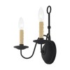 Livex Lighting Heritage 2 - Light Wall Light in  Black - 3 of 4