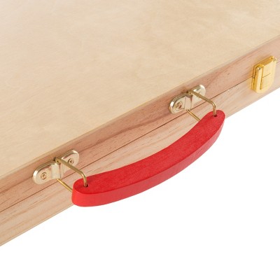 Portable Wooden Backgammon Board Game Set with Accessories