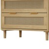 Sapphtopaz Rattan Dresser for Bedroom Storage Cabinet Closet Organizers and Storage for Bedroom, Closet, Living Room,Natural - 2 of 4